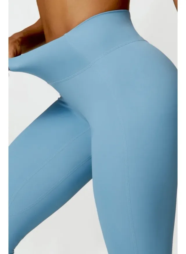 Womens High Waist Contour Tummy Control Workout Leggings – image 5