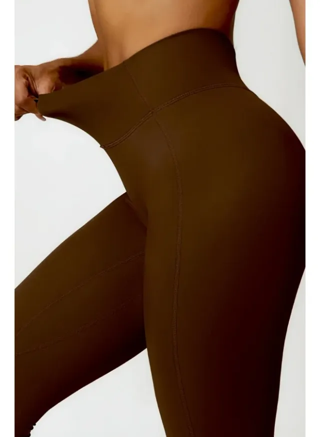 Womens High Waist Contour Tummy Control Workout Leggings