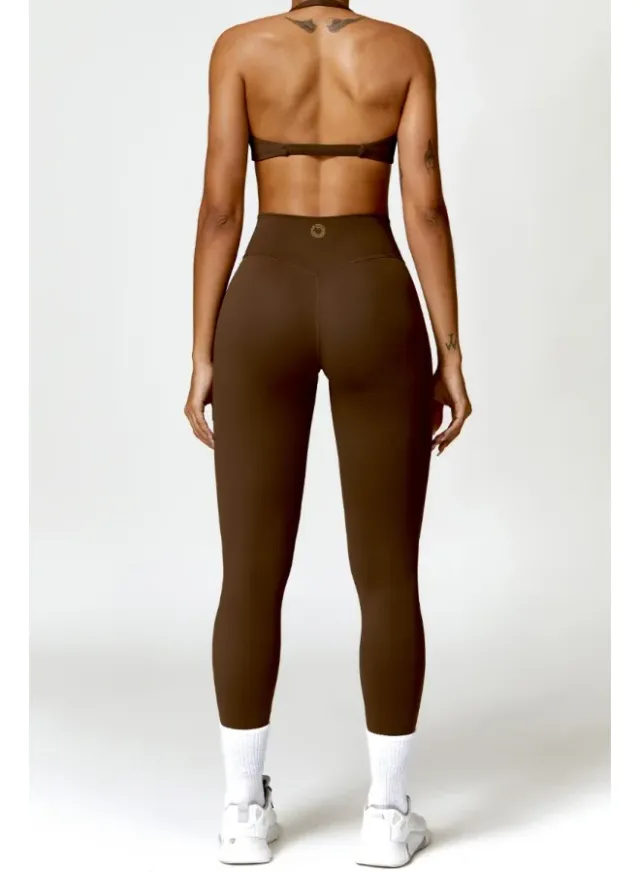 Womens High Waist Contour Tummy Control Workout Leggings – image 4