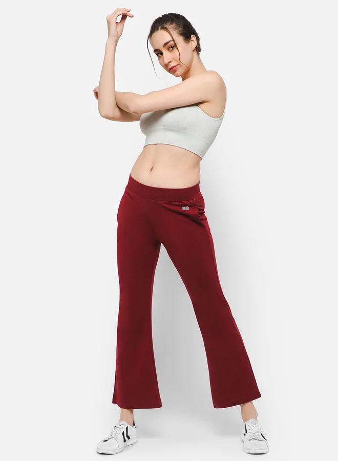 Flared Yoga Pants with Side Pockets