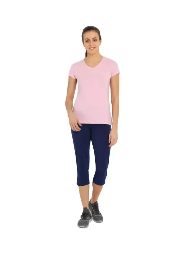 Women's Floral High-Rise Capri Pants with Elastic Waistband – image 5