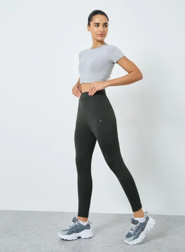 Basic Wide Waistband Leggings – image 3