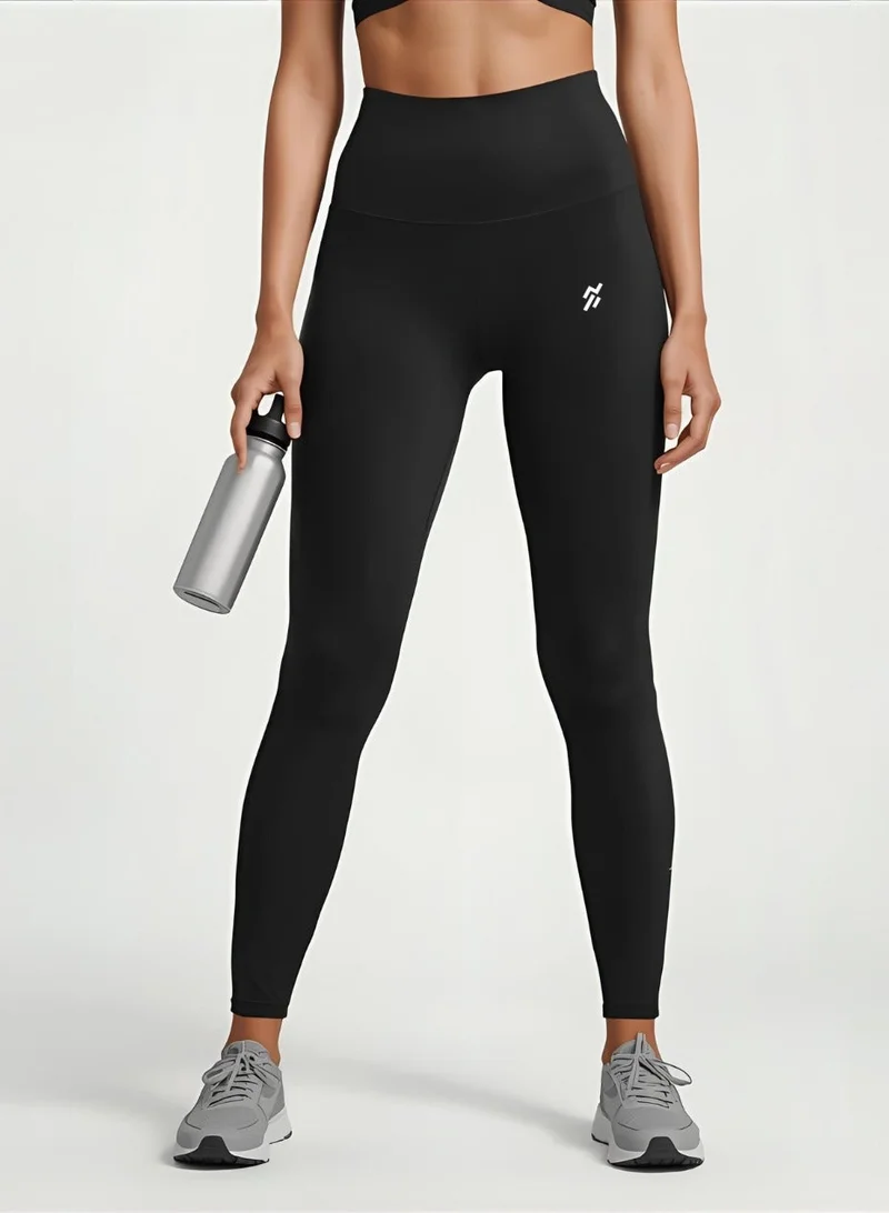 Women's High-Waisted Running Leggings with Pocket