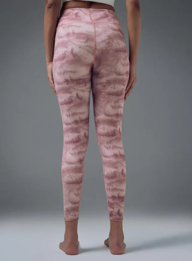 Women's Pink Abstract Print 4-Way Stretch Skinny Tights – image 4