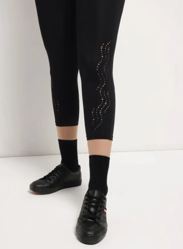 Women's 7/8 Sports Leggings Black – image 5