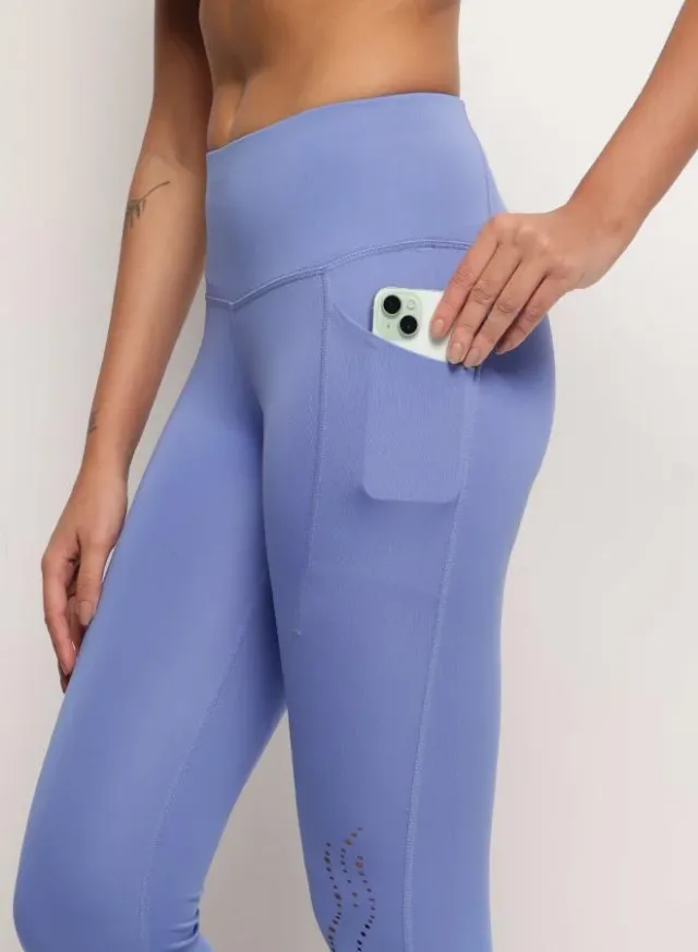 Women's 7/8 Sports Leggings, Classic Blue – image 6