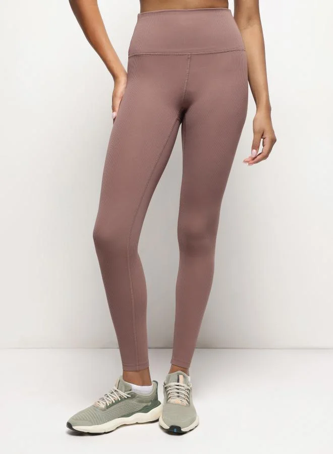 Ribbed 7/8 Leggings Espresso Brown