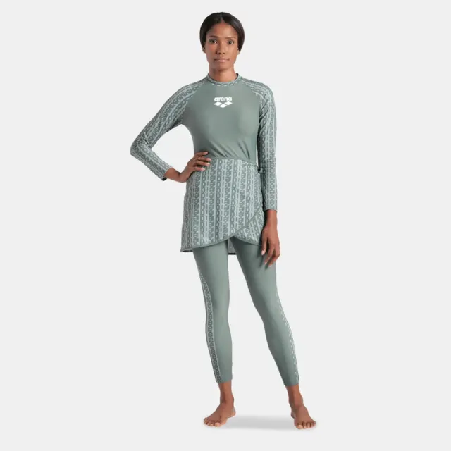 Women's High-Waisted Modesty Swim Leggings with UV Protection – image 3