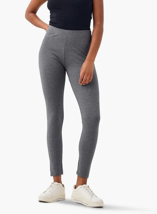 2-Pack Elastic Waist Leggings