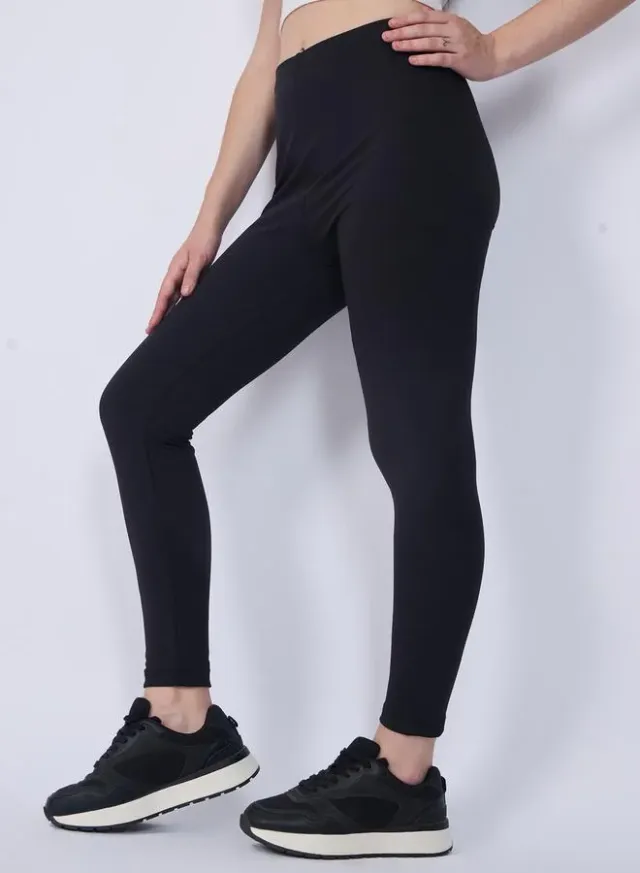 Basic Solid Leggings Black – image 6
