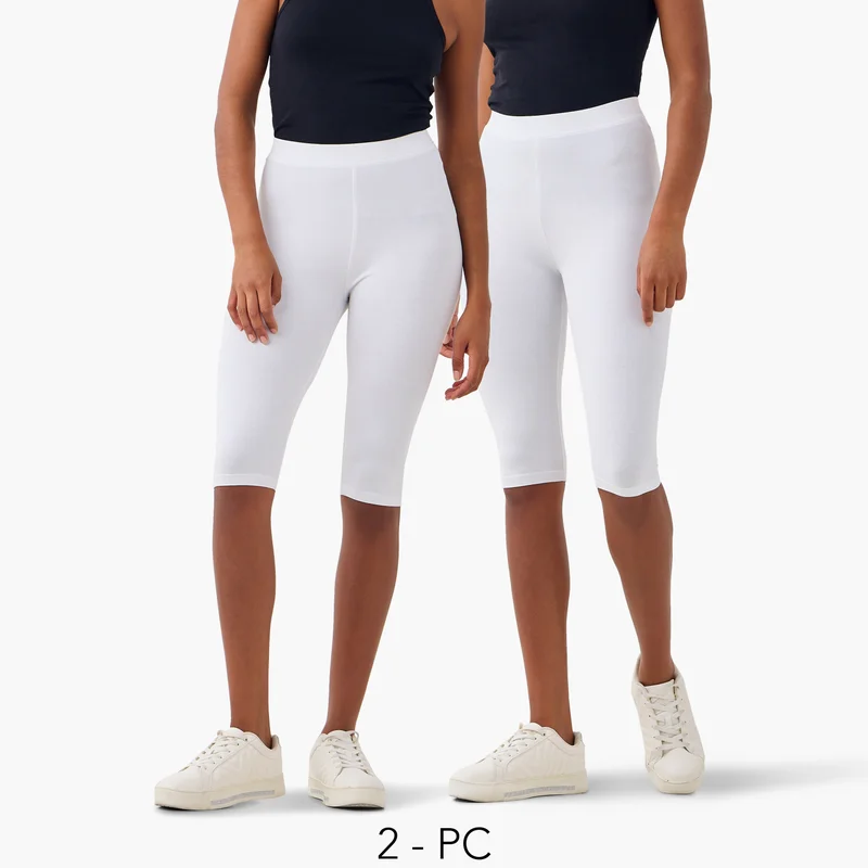 2-Pack Knee Length Leggings