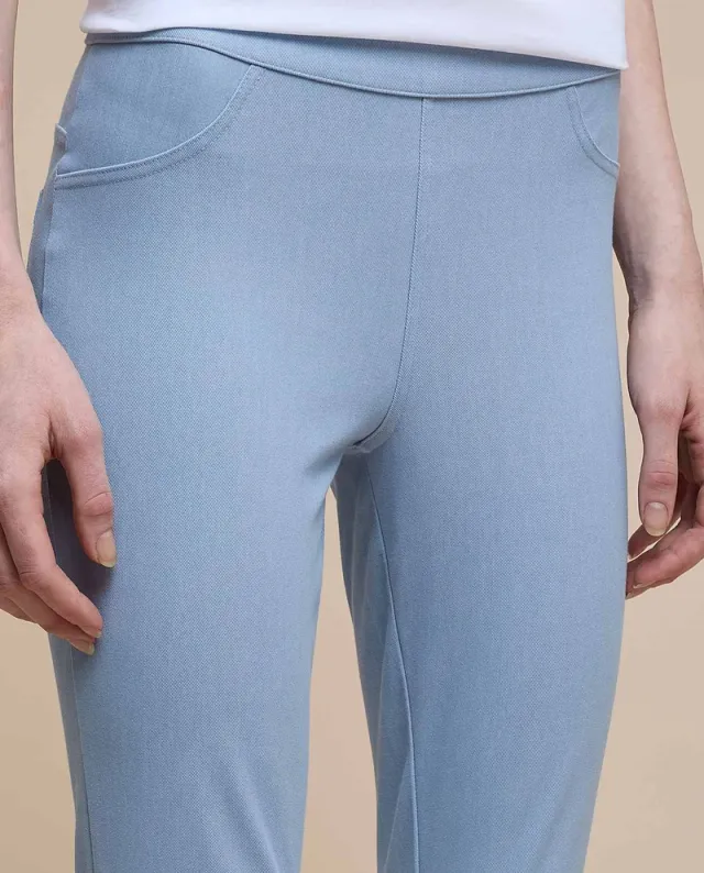 Solid Elastic Waist Jeggings – image 5