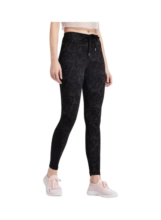 Women Slim Fit Cotton Elastane Leggings Imperial Blue Melange