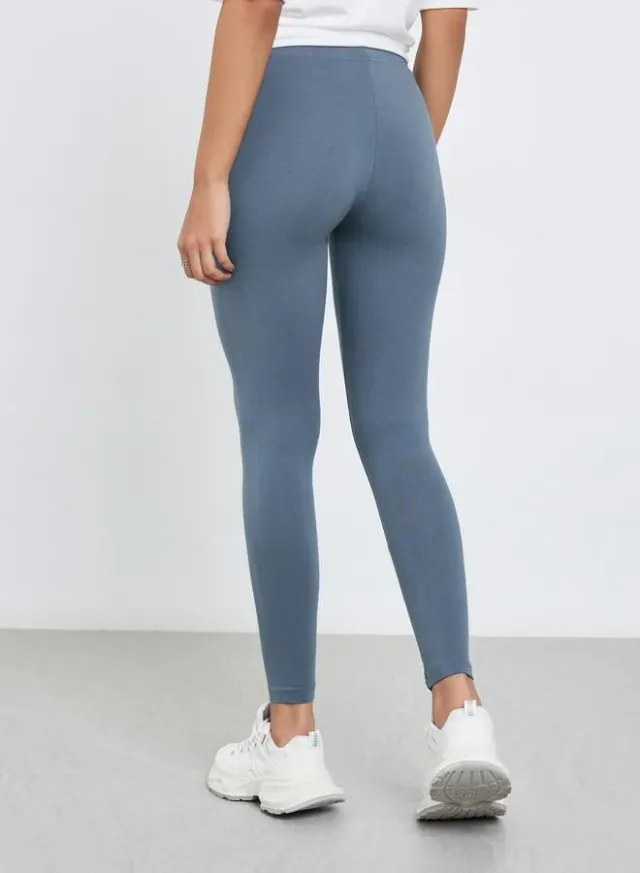 Badge Detail Leggings, Grey – image 5