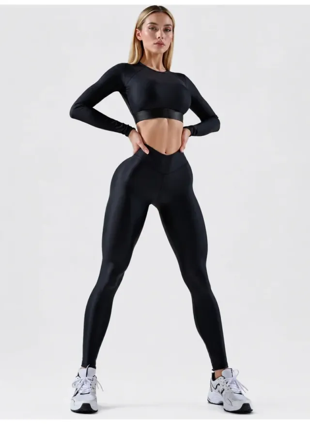 Premium Women's High Waisted Tummy Control Push Up Leggings – image 2