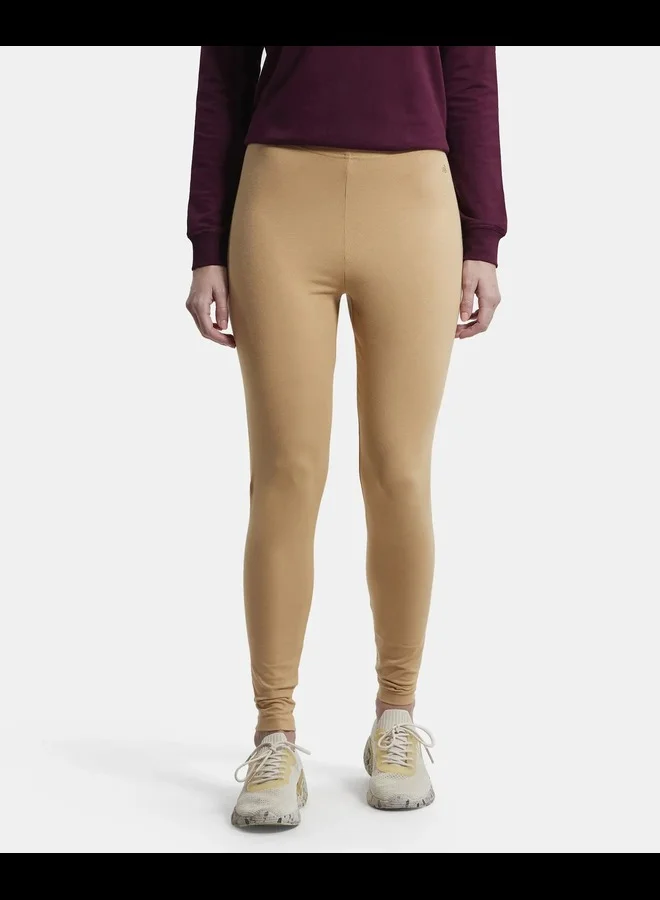 AW87 Women's Cotton Stretch Leggings Ultrasoft Waistband