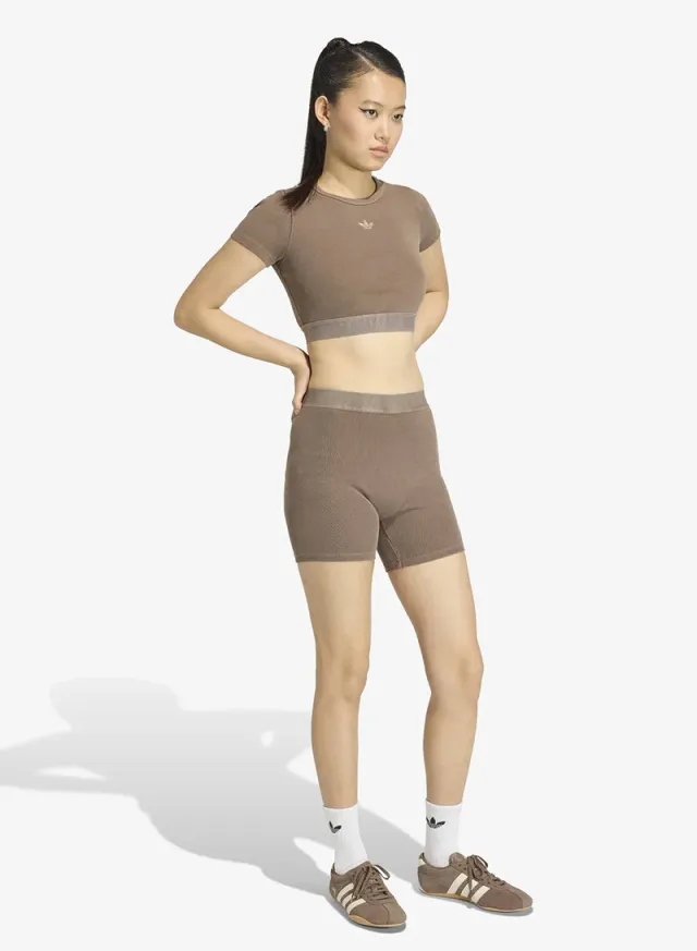 Adidas Originals Women's High-Rise Ribbed 1/4-Length Tights - Earstr – image 4
