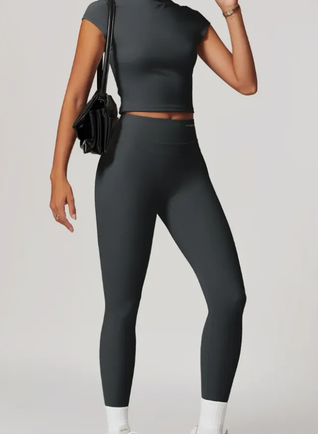 Women's High Waist Tummy Control Contour Workout Leggings – image 4