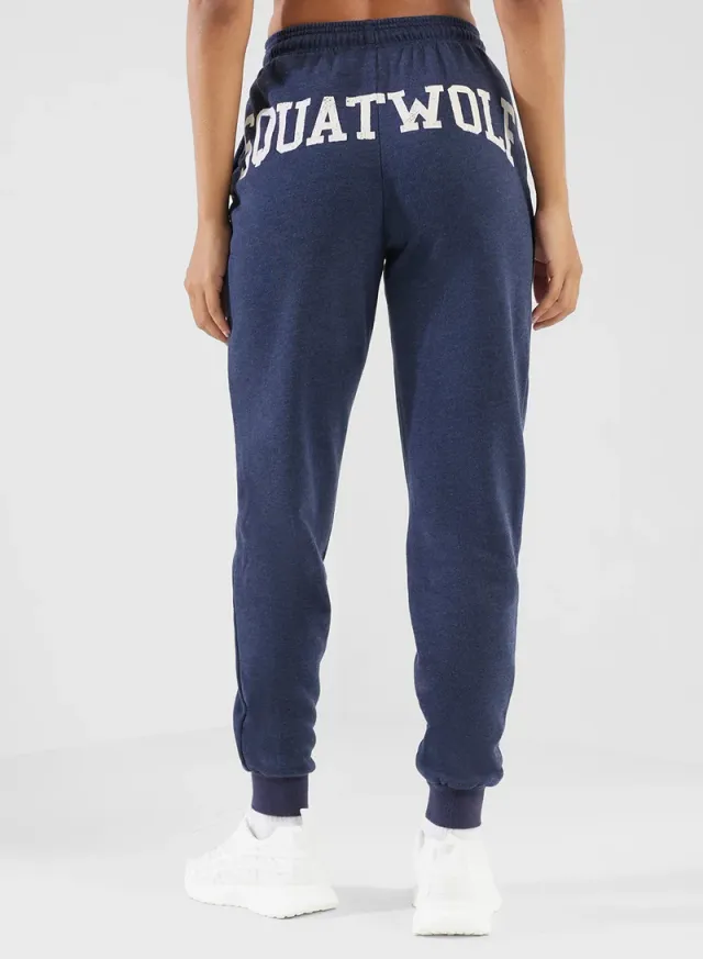 Navy Blue Slim Fit High-Rise Ankle-Length Training Sweatpants – image 2