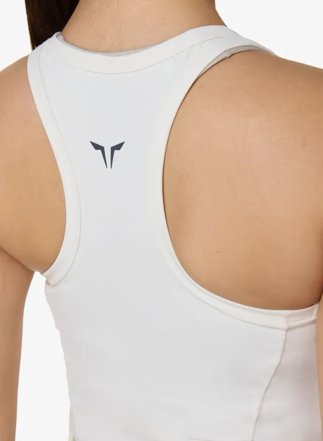 SQUATWOLF Pearl White Sleeveless Training Tank Top for Women – image 4