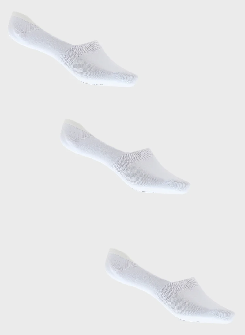 3-Pack No-Show Socks