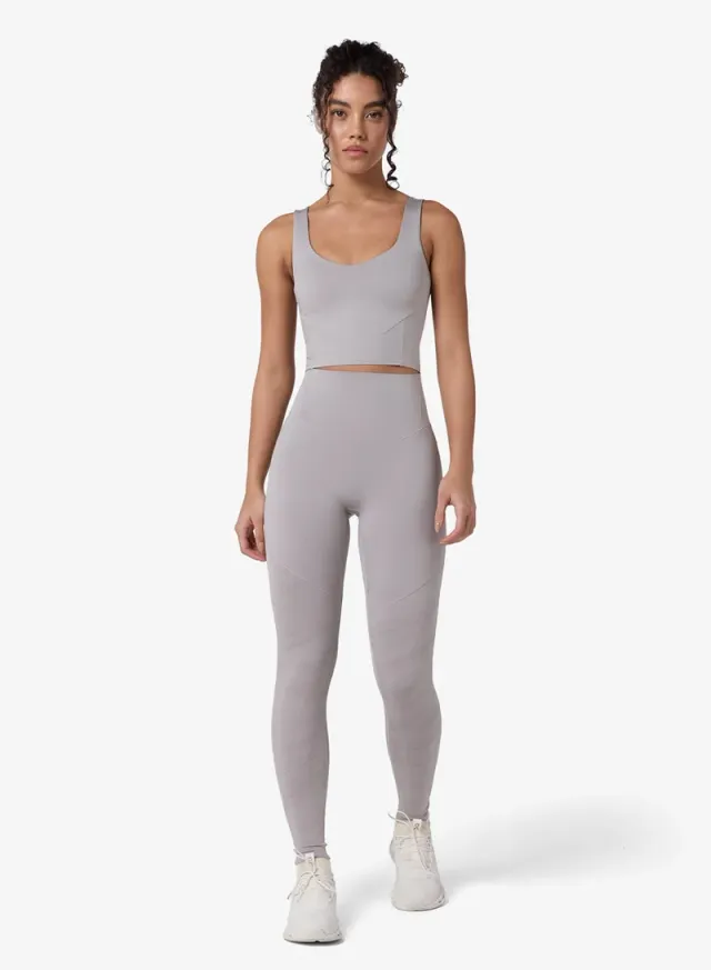SQUATWOLF Women's Training Tank Top with Built-in Bra - Opal Grey – image 3