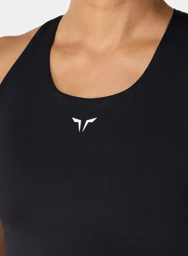 Pearl White Medium-Impact Racerback Training Sports Bra – image 4