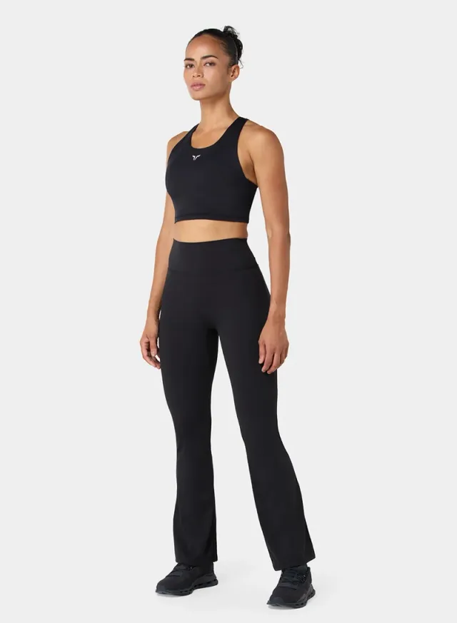 Pearl White Medium-Impact Racerback Training Sports Bra – image 5