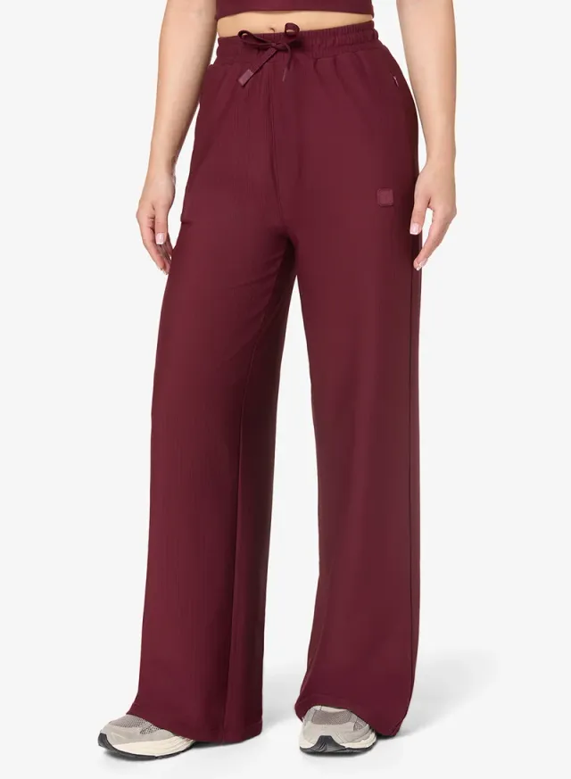 Ribbed Wide Leg Pants
