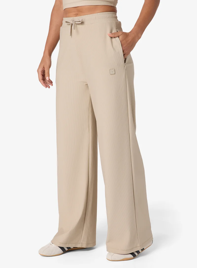 Ribbed Wide Leg Pants