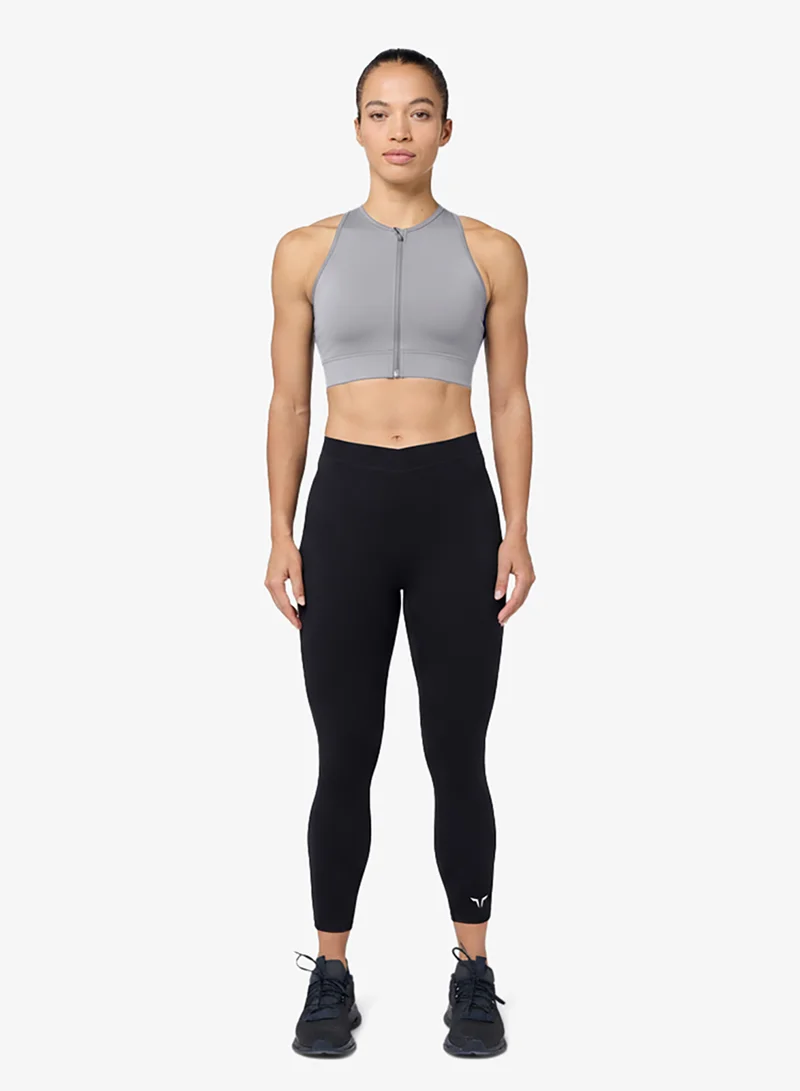 Zip-Up Adjustable Cross-Back Bra