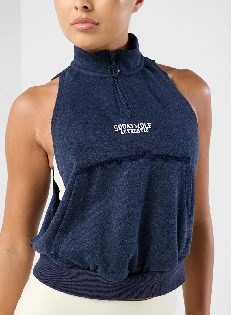 Zip-up Logo Sweatshirt