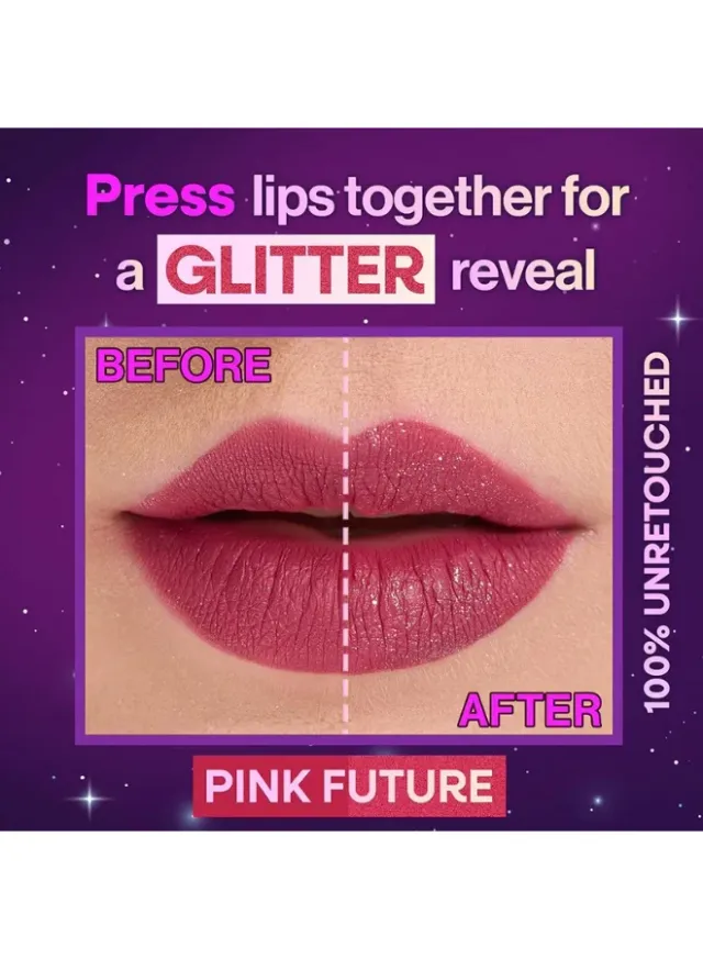 أحمر شفاه سائل ميجا جليتر شيمر - بينك فيوتشر Pink Future – صورة 4