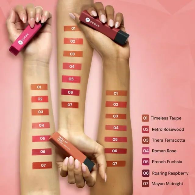 زيت شفاه SUGAR Cosmetics - Roaring Raspberry، 4 مل – صورة 6