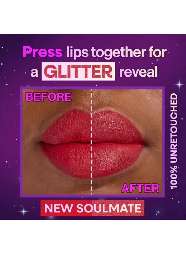 Mega Glitter Shimmer Liquid Lipstick New Soulmate – image 4