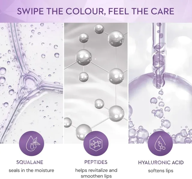 أحمر شفاه سيروم SUGAR Glide Peptide Cairo Crimson – صورة 3