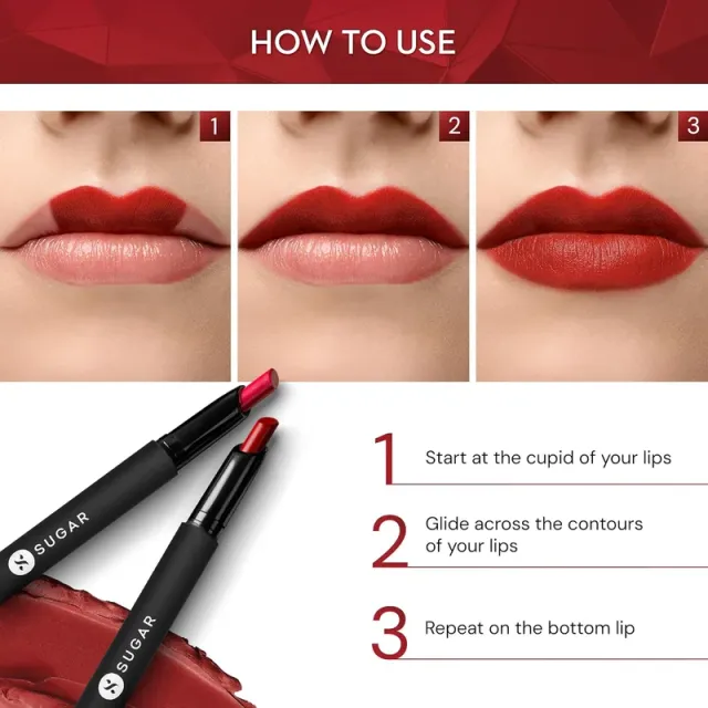 SUGAR Matte Attack Transferproof Lipstick Cardinal Pink – image 5