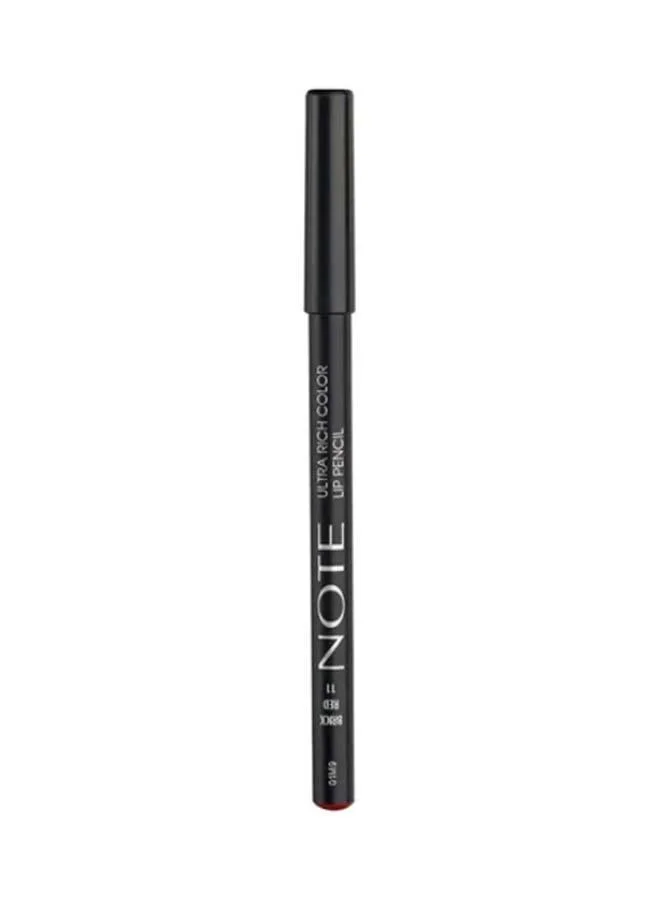 Note Ultra Rich Lip Pencil 11 Brick Red