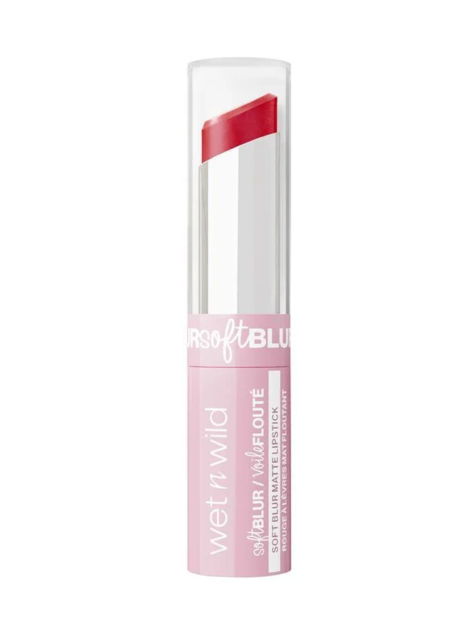 Wet n wild Cloud Pout Soft Blur Matte Lipstick, Little Red Rosette