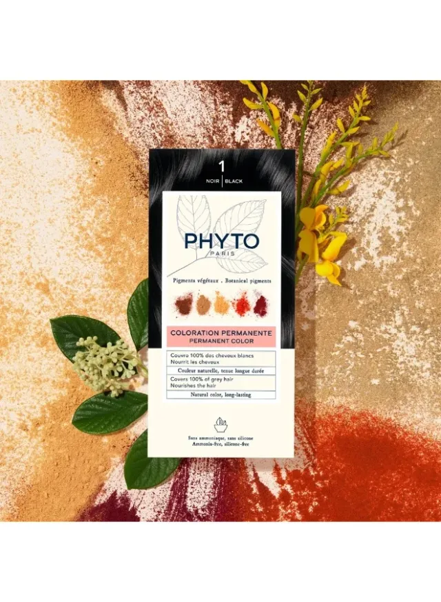 Phytocolor 1 Black Hair Color Kit - Sulphate Free – image 3