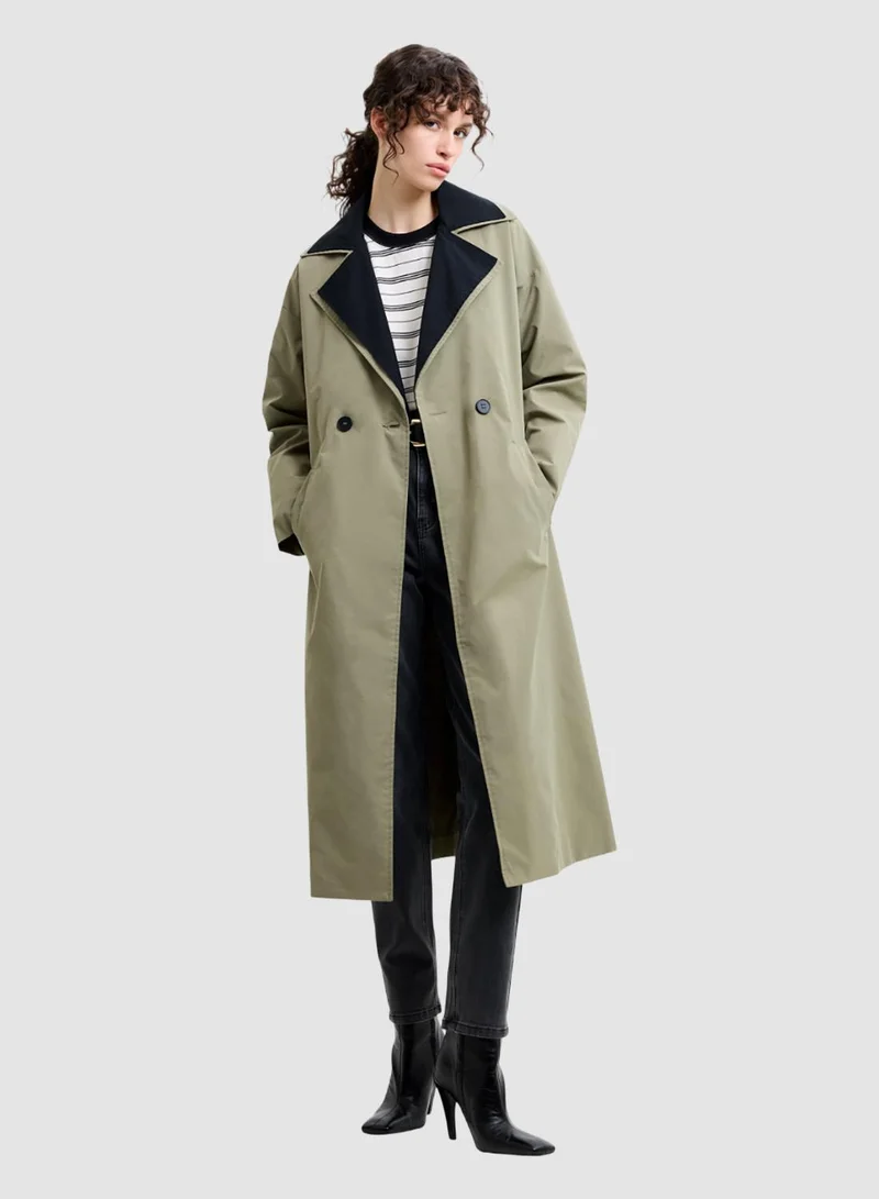 Kaci Double Collar Trench