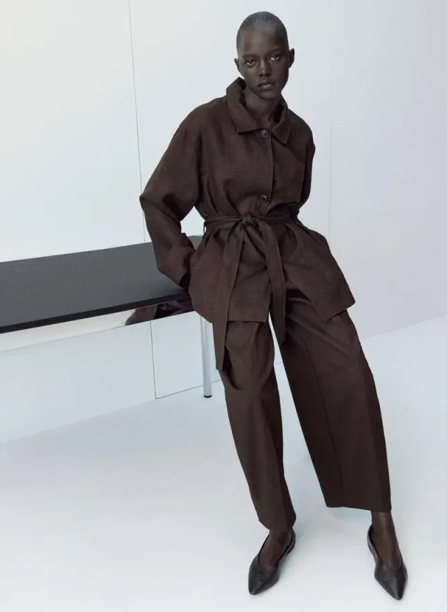 Belted Linen Jacket – image 4