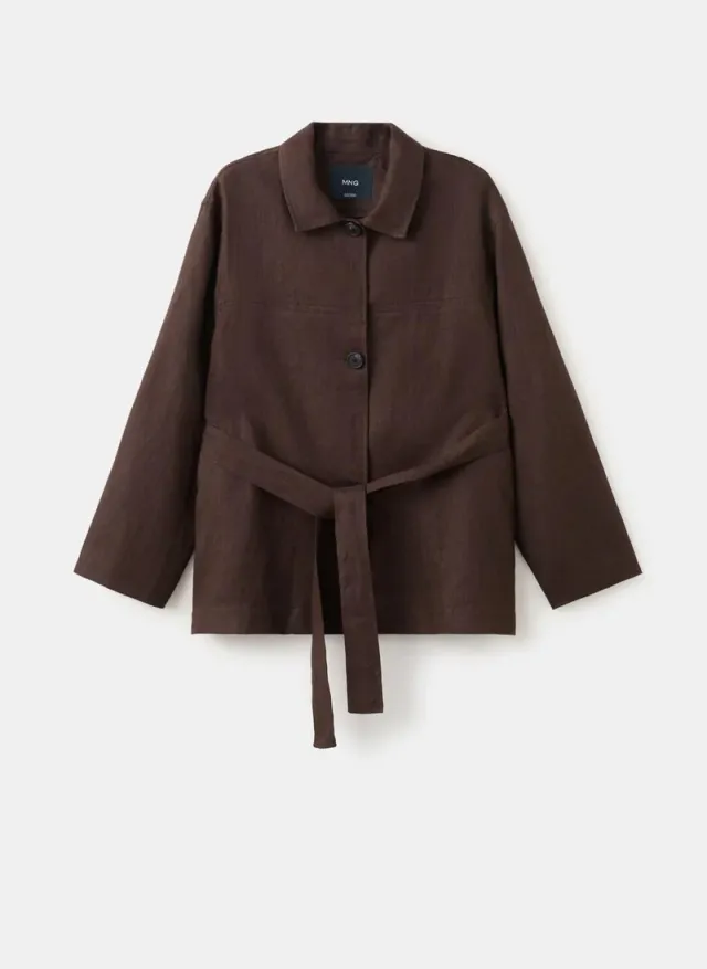Belted Linen Jacket – image 5