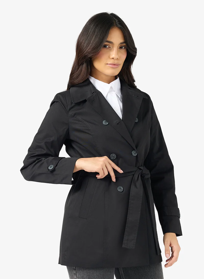 Vmchelsea Button Belted Trenchcoat