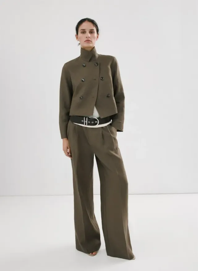 Double-Breasted Linen Jacket – image 5