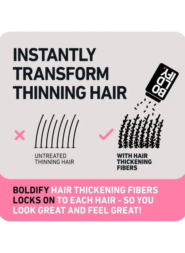 Hair Thinning Fibers for Concealing Hair Loss - Light Brown, 12g – image 4