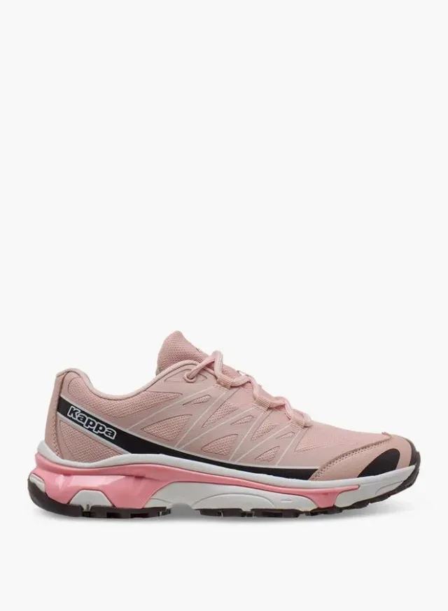 Pink Lace-Up Textile Sports Shoes for Women - Breathable Design – image 3