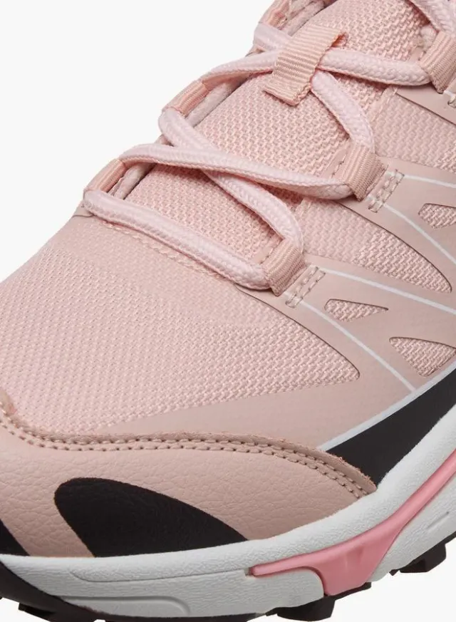 Pink Lace-Up Textile Sports Shoes for Women - Breathable Design – image 4