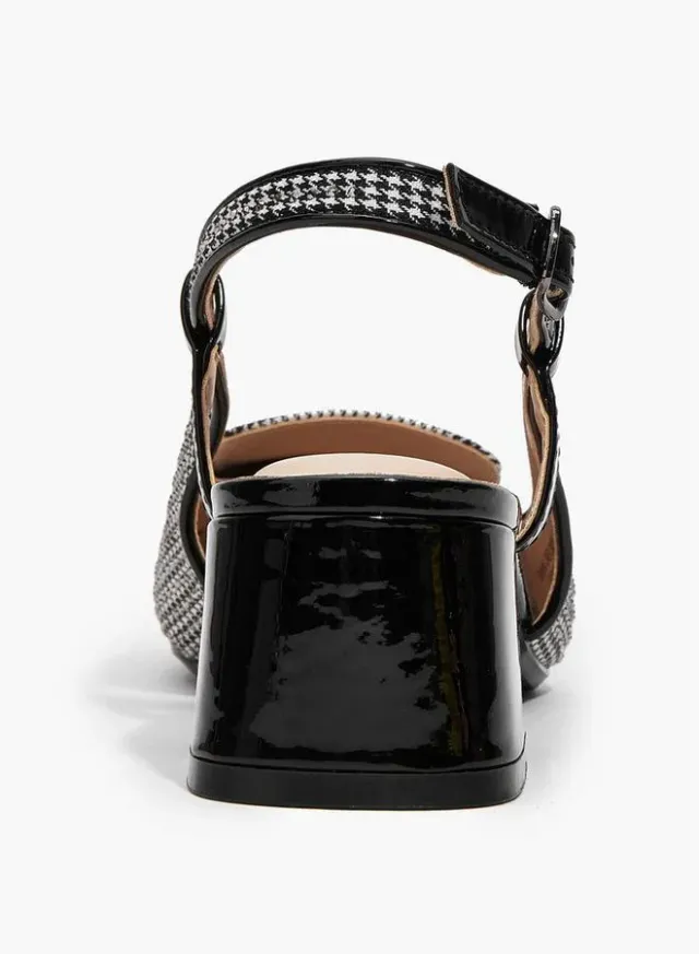 Women's Checked Block Heel Sandals – image 4
