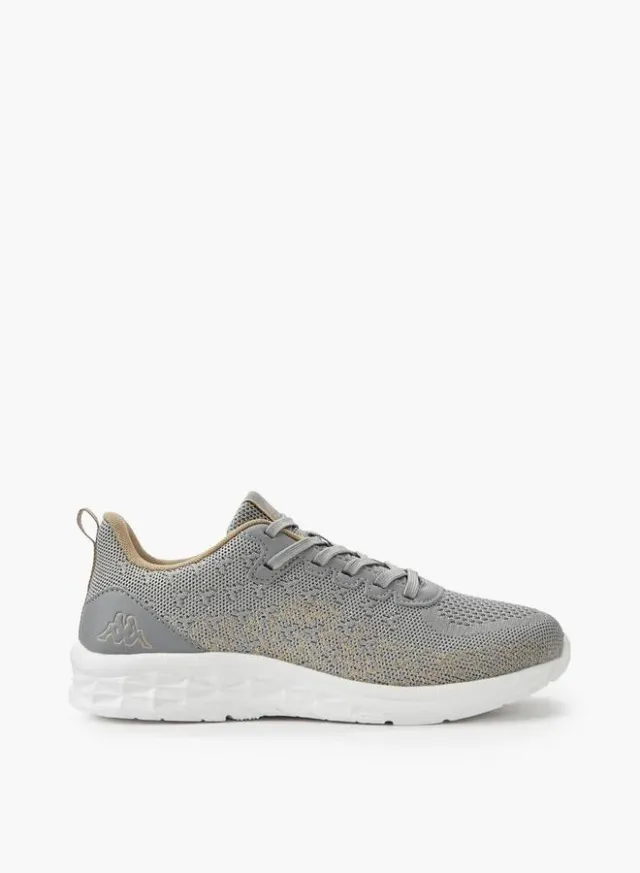 Women's Grey Lace-Up Breathable Sports Shoes with Durable Sole – image 3